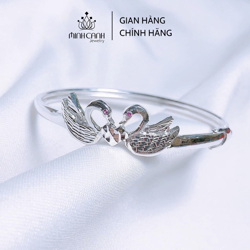 Vòng Tay Bạc Đôi Chim Chim Thiên Nga - Minh Canh Jewelry