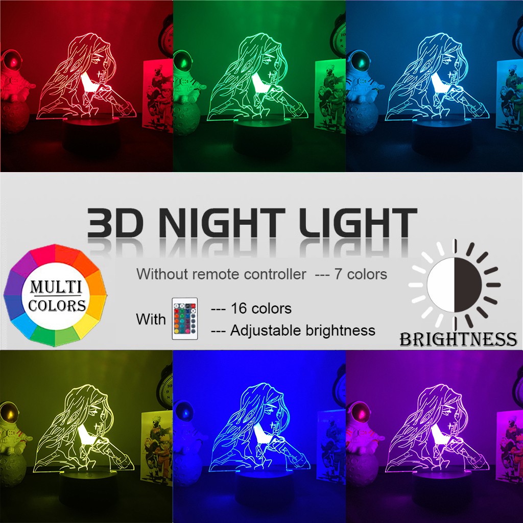 Đèn ngủ để bàn hình Sanzu Haruchiyo từ Tokyo tokyo 3D dùng làm quà tặng sinh nhật