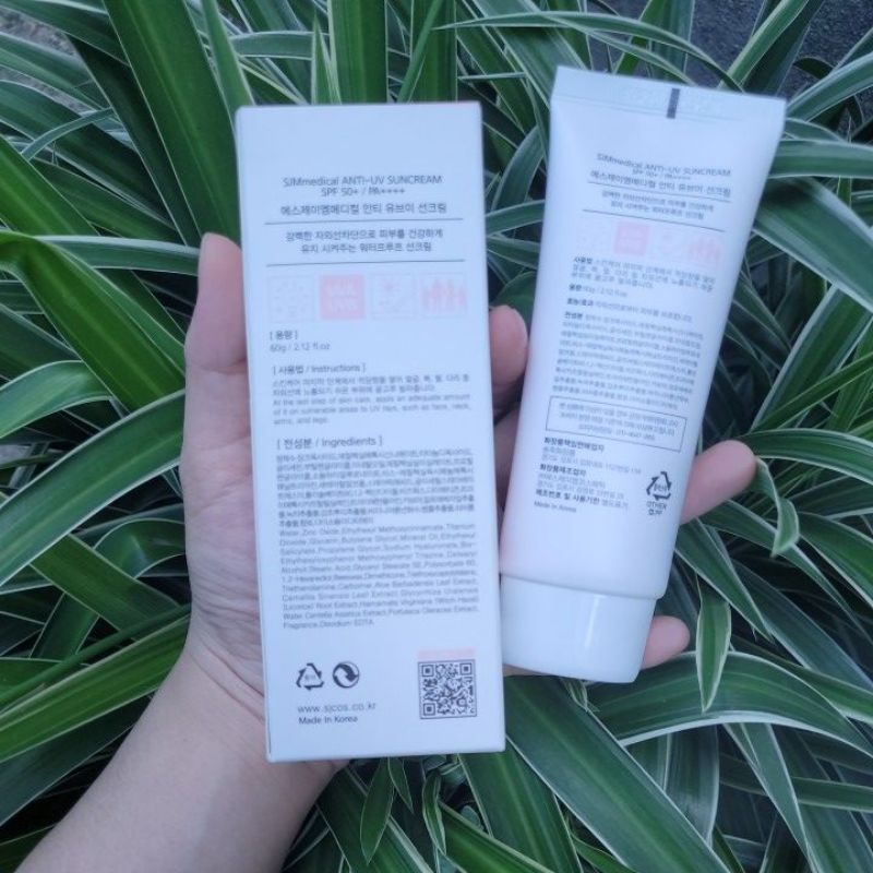 Kem Chống Nắng Chống Nước Nâng Tone SJM Medical Anti -UV 60g