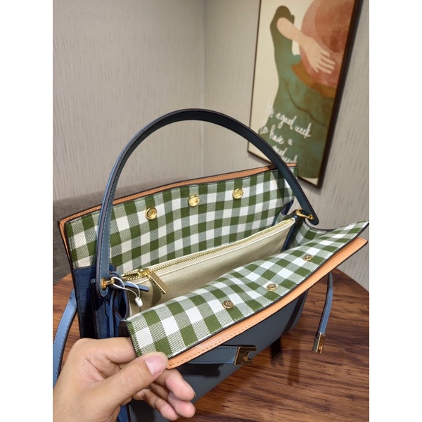 Túi xách nữ da thật cao cấp Tory Burch Lee Radziwill Double size 30 hàng vip 1-1