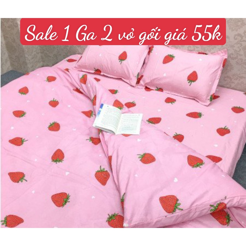 [sale 55k]Bộ Ga Gối 3 Món[1m5x2m,1m6x2m]được chọn mẫu
