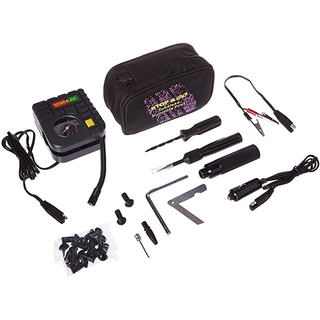 Bộ bơm và vá xe Stop&go 6000 cho xe ô tô, mô to, xe máy V2 , bơm vá xe không ruột stop và go