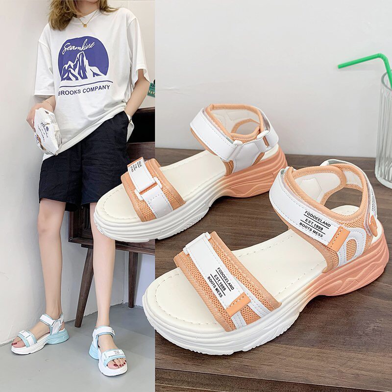 Dép quai hậu -Sandal quai hậu học sinh độn đế 4cm-dép quai hậu cao cấp 2022