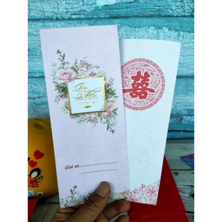 Mẫu thiệp hồng truyền thống - thiệp cưới Anh Khuê