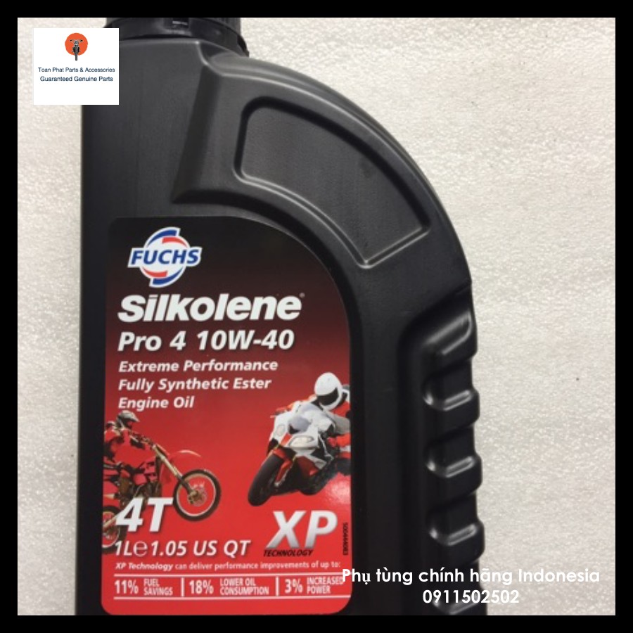 Nhớt Silkolene/ 10W40 Tem đỏ NHẬP KHẨU CHÍNH HÃNG INDONESIA - CÓ CHIẾT LẺ