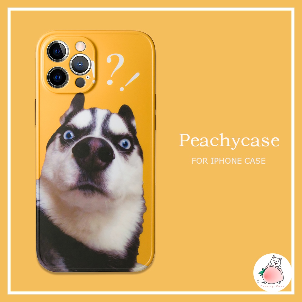 Ốp điện thoại dẻo họa tiết chó Husky dễ thương thích hợp cho IPHONE 13 12 11 PRO MAX XR XS X