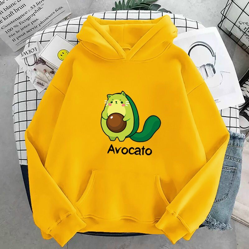 Áo khoác Hoodie form rộng sweater nỉ Ulzzang Avocado Hot trend Thời Trang Thu Đông đứng đẹp nino.shop1 | BigBuy360 - bigbuy360.vn