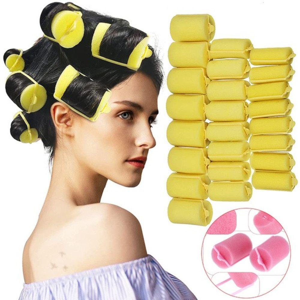 Set 6-14 Dụng Cụ Tạo Kiểu Tóc Xoăn DIY Đệm Mút Đệm Tiện Lợi