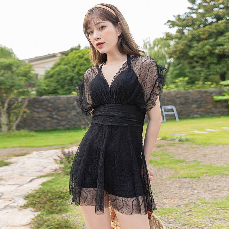Bộ đồ bơi kết nối, Bãi biển mùa xuân nóng ren ngắn tay Slim New Ladies Đồ bơi | BigBuy360 - bigbuy360.vn