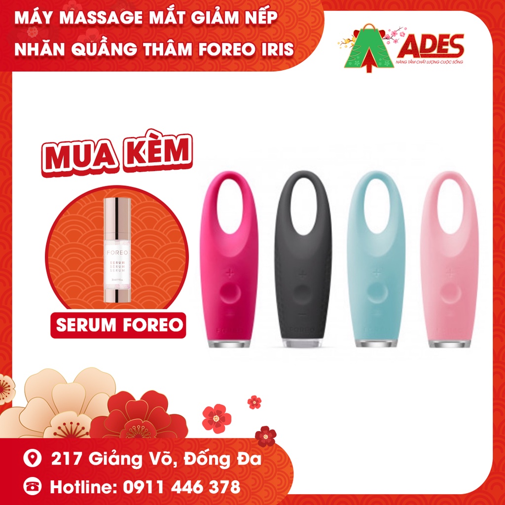 [HÀNG CHÍNH HÃNG] FOREO IRIS - Máy massage mắt giảm nếp nhăn quầng thâm Foreo IRIS - Bảo hành chính hãng 24 tháng