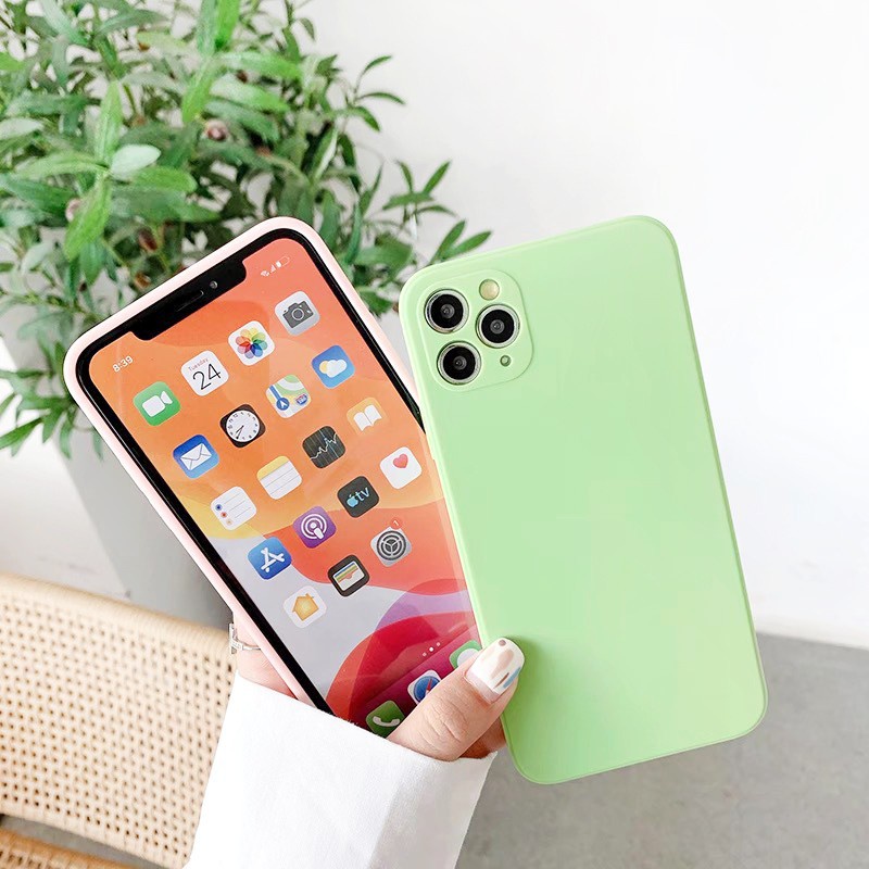 [Freeship] Ốp lưng Iphone - Ốp chống bẩn VIỀN VUÔNG BẢO VỆ CAM từ Ip 6 Plus đến 12 Pro Max bảo vệ điện thoại toàn diện