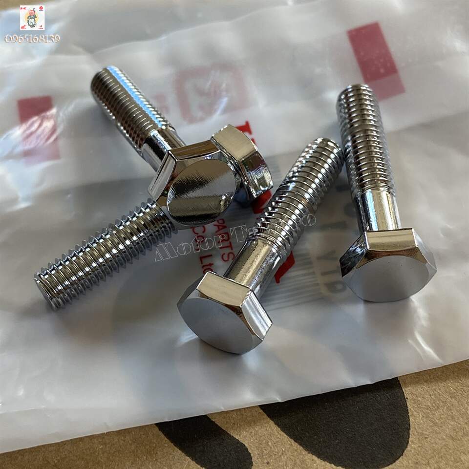 Bộ ốc 6 li dài 28mm, xi bóng