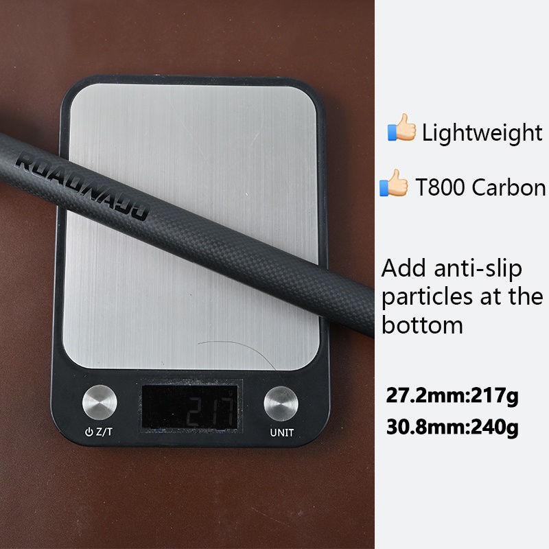 Thanh Gắn Yên Xe Đạp Leo Núi Sợi Carbon Siêu Nhẹ 27.2/30.8/31.6*350/400mm