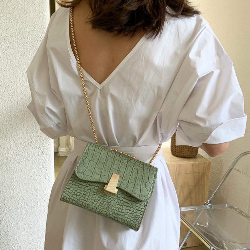 Túi đeo chéo IELGY dây chuỗi mắc xích thời trang dành cho nữ