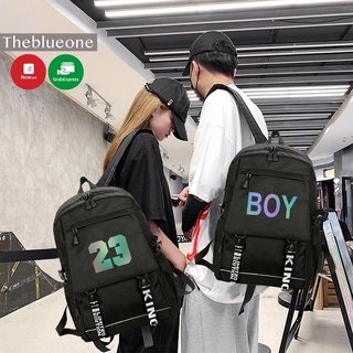 Balo Nam Nữ Thời Trang Ullzzang Logo Phát Sáng Đựng Laptop , Đi Học Đi Chơi Chất Liệu Tốt Chống Nước