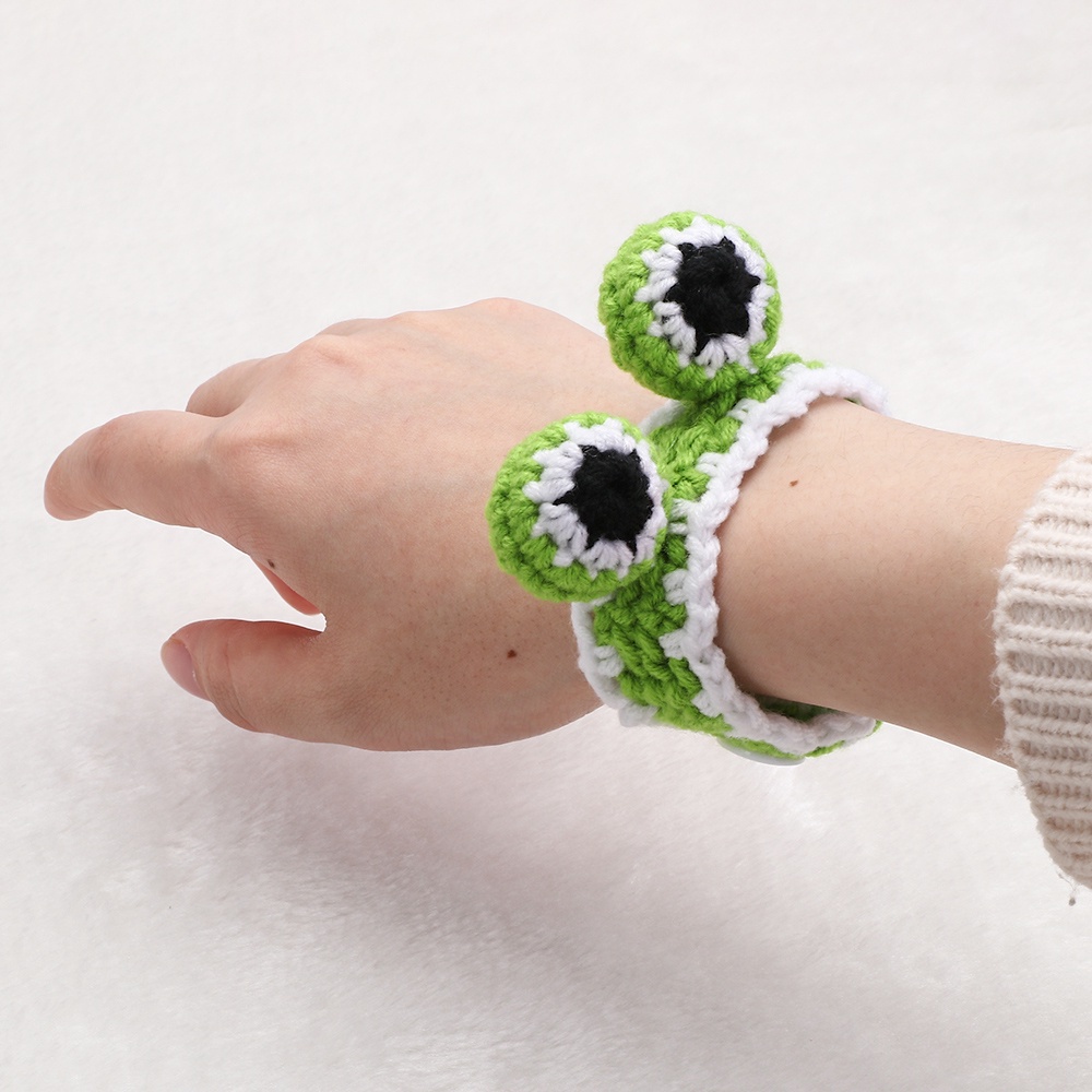 Vòng Đeo Tay Bằng Len Đan Hình Động Vật Dễ Thương Dành Cho Trẻ Em