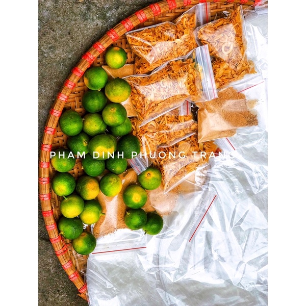 [Đồ Ăn Vặt]  COMBO Bánh Tráng Phơi Sương + Muối Nhuyễn + Hành Phi - Bánh Tráng Cô Bé