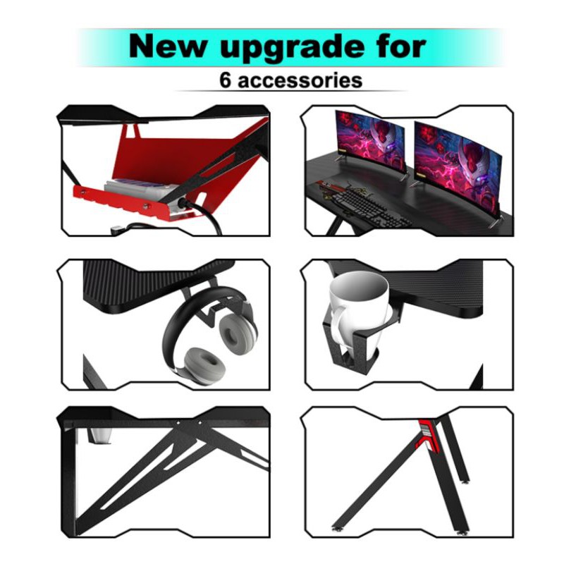 [Zeus Gaming Desk] - Bàn Gaming Y, Bàn Làm việc Xịn mà Rẻ cực Kool Best selling Amazon - Nội thất phòng làm việc. | BigBuy360 - bigbuy360.vn