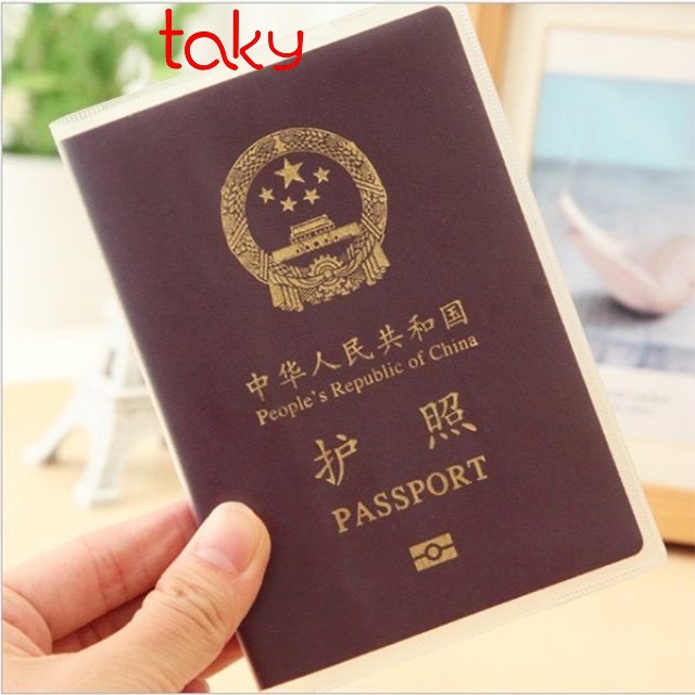 Bao Bọc Hộ Chiếu - Passport Dẻo Trong Suốt, Taky, Tiện Dụng, An Toàn Khi Đi Du Lịch 5310