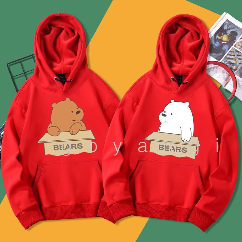 Áo hoodie goyangi We bare bear oversize phong cách hàn quốc