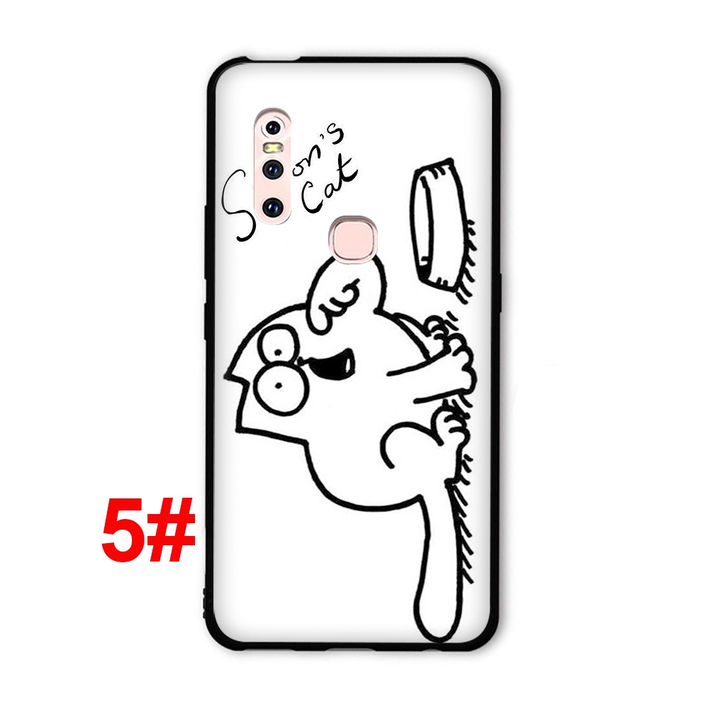 257F Simons Cat Simon's Vivo V5 Lite V5S V7 Plus V9 V11 V15 Pro Y5S Y66 Y67 Y85 Y89 Soft Silicone Case