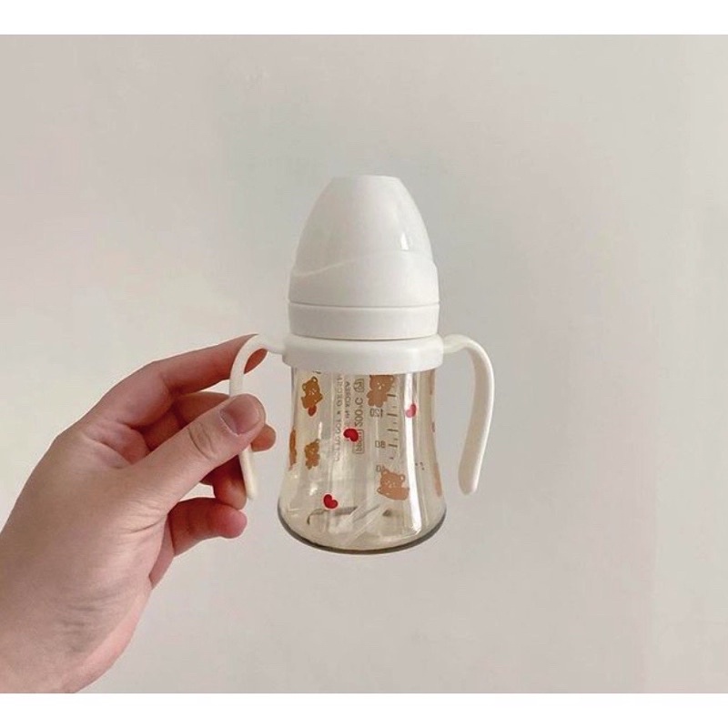 [SẴN] Tay cầm bình sữa GROSMIMI cổ rộng ba màu trắng/đen/be (có tách set ko hộp)