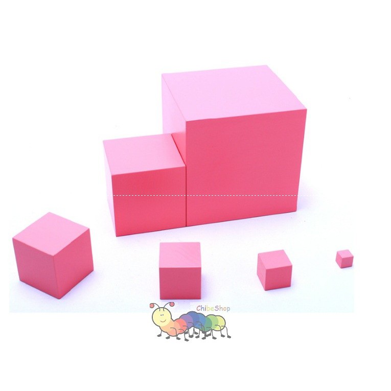 Tháp hồng cỡ to, Pink tower - Giáo cụ montessori