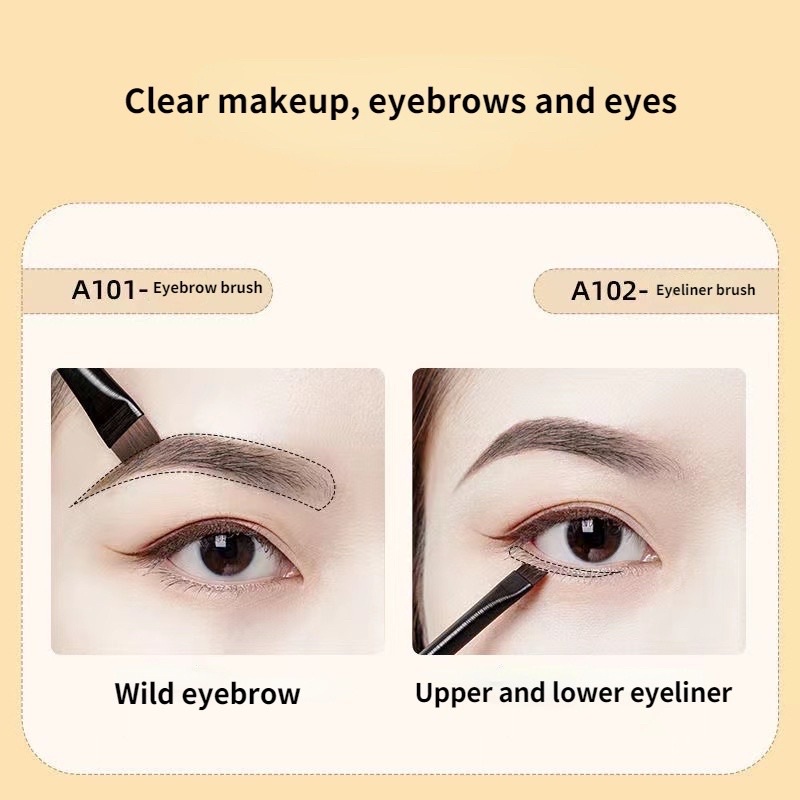 Cọ vẽ eyeliner cọ tém chân mày vát xéo trang điểm chuyên nghiệp