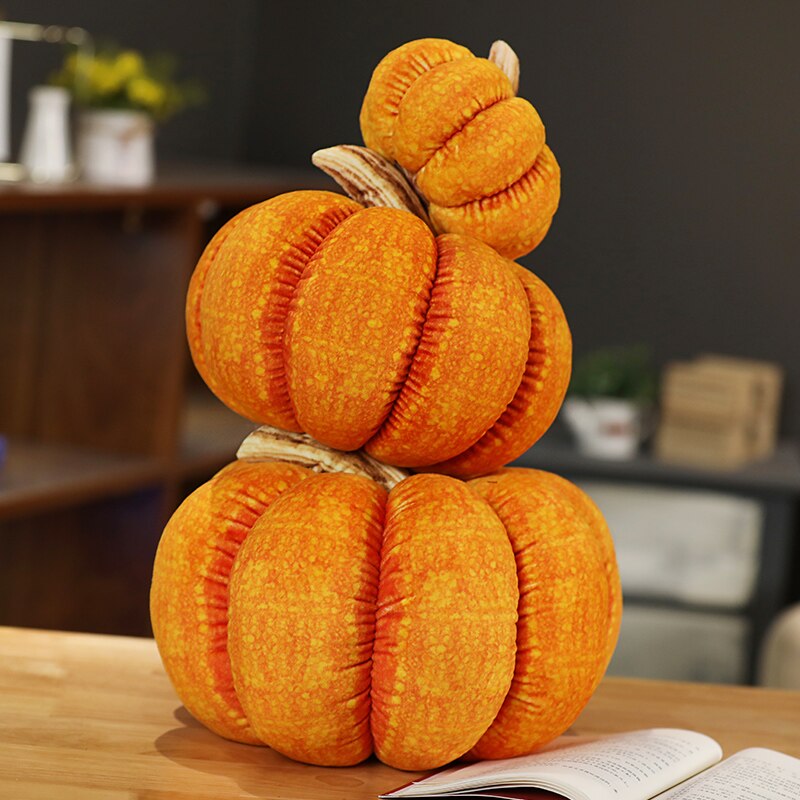 1 Máy Tính 15CM Mô Phỏng Bí Đỏ Sang Trọng Đồ Chơi Nhồi Bông Mềm Rau Búp Bê Sofa Cushaw Gối Trẻ Em Halloween Quà Tặng Giá