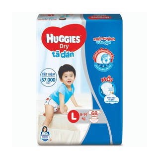Tã dán HUGGIES M76/L68/XL62/XXL56