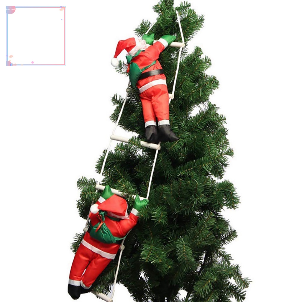 1 Bộ Búp Bê Ông Già Noel Kèm Dây Treo Trang Trí Túi Quà Giáng Sinh