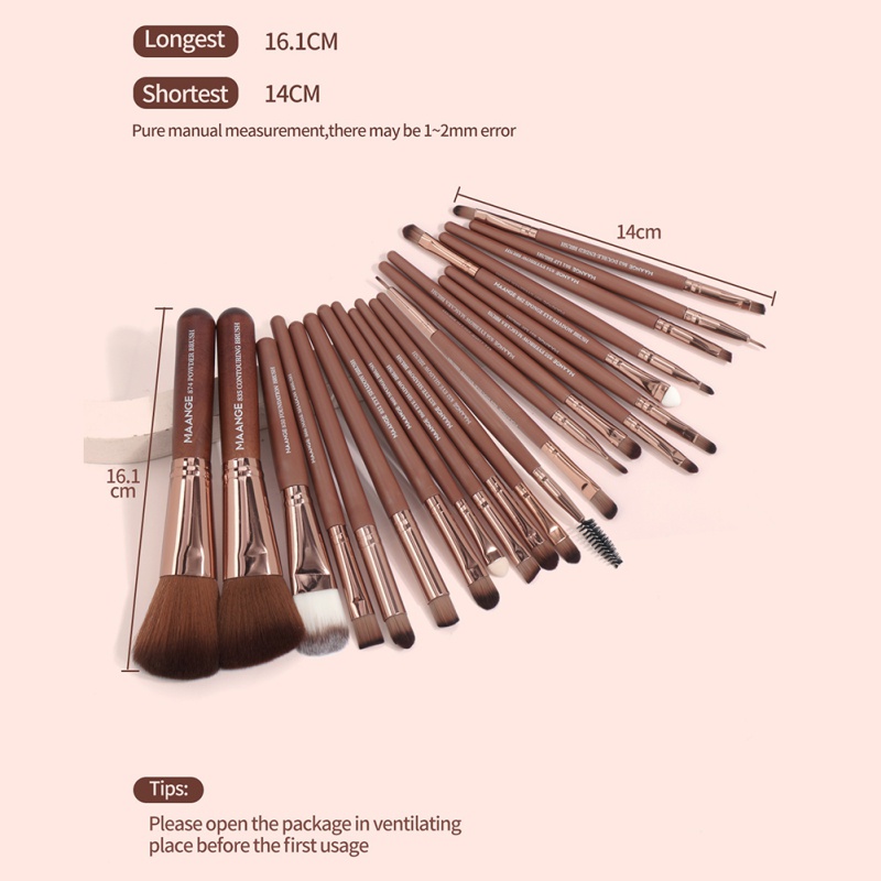 Set 22 Cọ Trang Điểm Chuyên Nghiệp Chất Lượng Cao