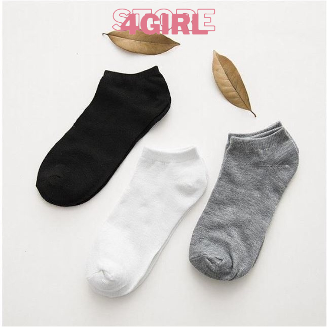 Tất Vớ Trơn Cổ Ngắn Unisex Store4girls