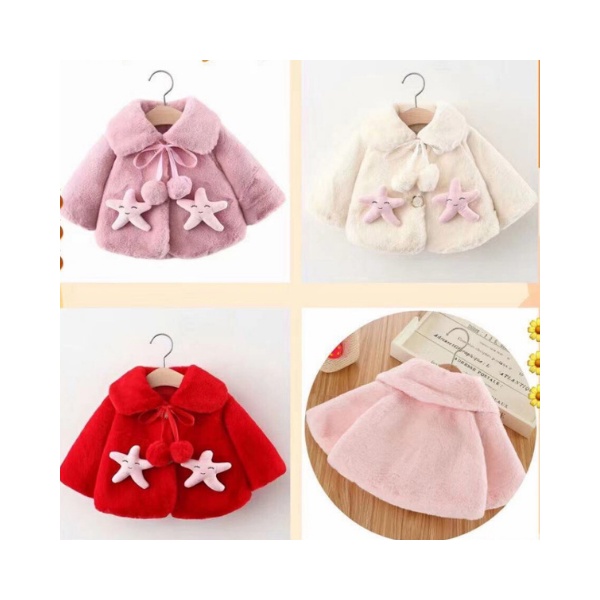 Áo khoác lông BABY SUP mềm mịn cho bé cân nặng 7-14kg