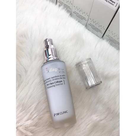 Tinh Chất Serum Dưỡng Trắng Da 3W Clinic Collagen Whitening Essence Hàn Quốc 50ml Giúp Dưỡng Ẩm & Mờ Thâm Căng Bóng Da