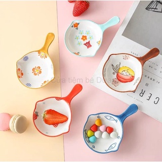Đĩa, chén ăn dặm cho bé kiểu Nhật hình họa tiết xinh xắn