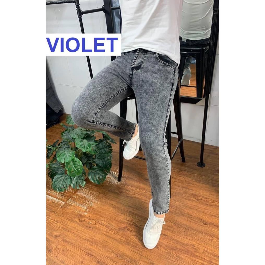 QUẦN JEAN NAM MÀU MUỐI TIÊU CAO CẤP CHẤT BÒ TRẺ TRUNG HIỆN ĐẠI 00KJ VIOLETSHOP . '