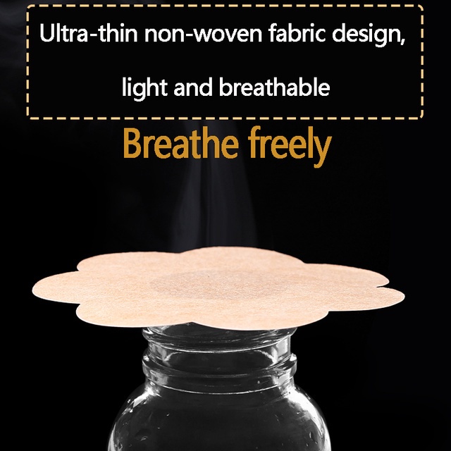 Set 10 Miếng Dán Nhũ Hoa Chống Mồ Hôi Hình Bông Hoa Dễ Thương Dùng Một Lần Cho Nữ