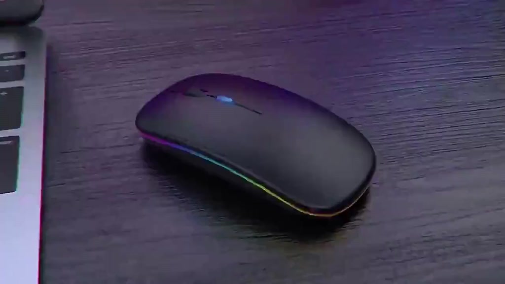 Chuột Bluetooth Goojodoq Sạc Không Dây Siêu Mỏng Im Lặng LED Nhiều Màu Sắc Đèn Nền Chơi Game | BigBuy360 - bigbuy360.vn