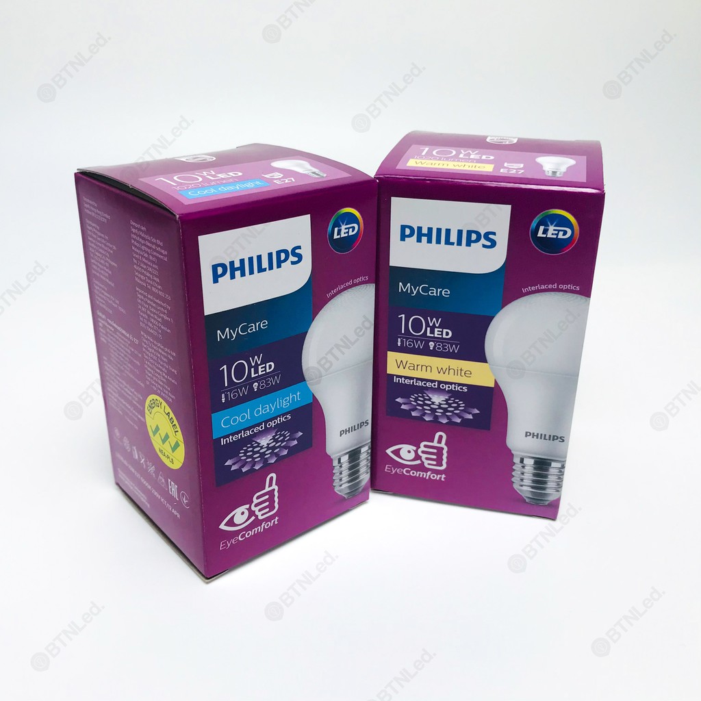 Bóng đèn PHILIPS LED Bulb MyCare E27 A60 - [HÀNG CHÍNH HÃNG] - Êm dịu cho mắt