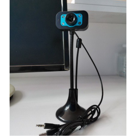 Webcam Có Mic Tích hợp Đèn Led trợ sáng - Webcam máy tính