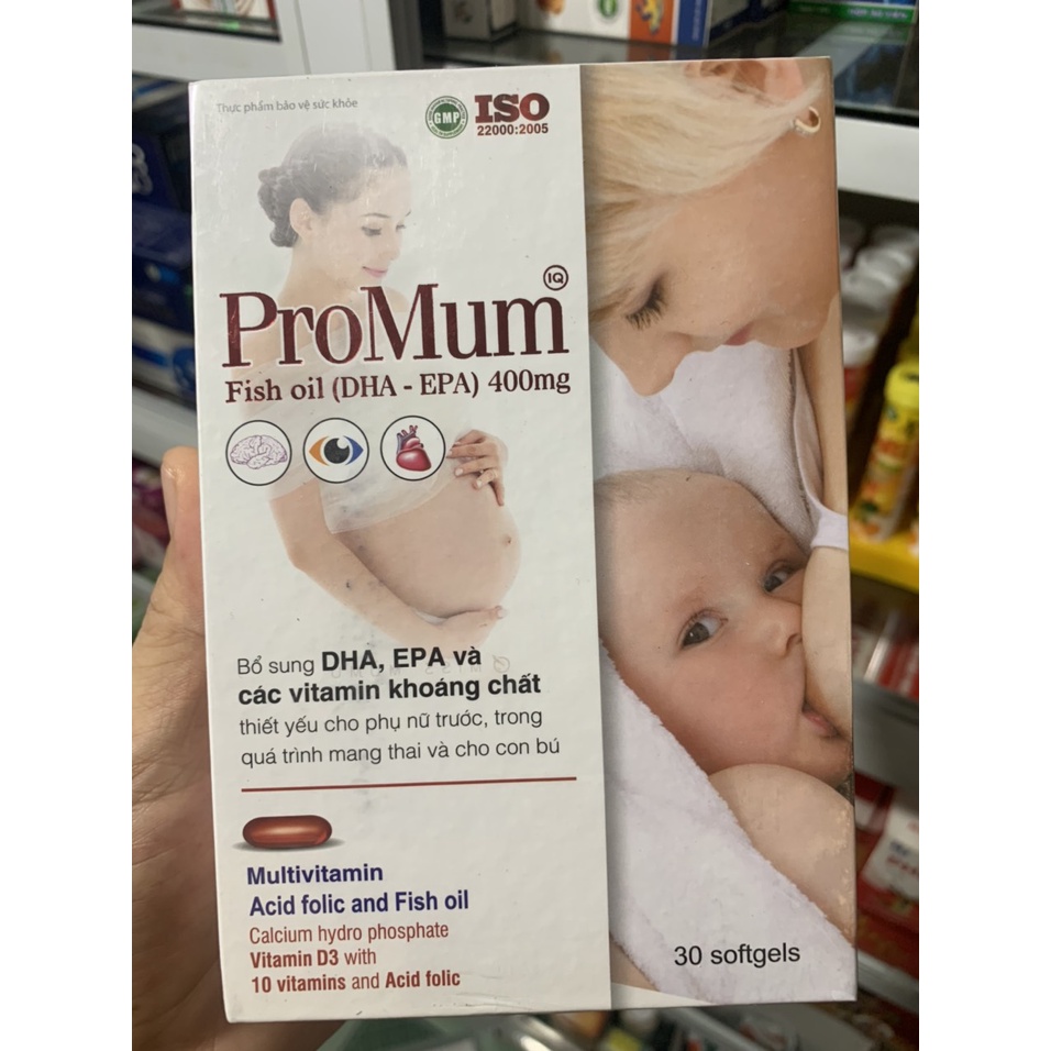 Viên uống Promum tổng hợp cho bà bầu 3 tháng đầu đạt chuẩn GPP