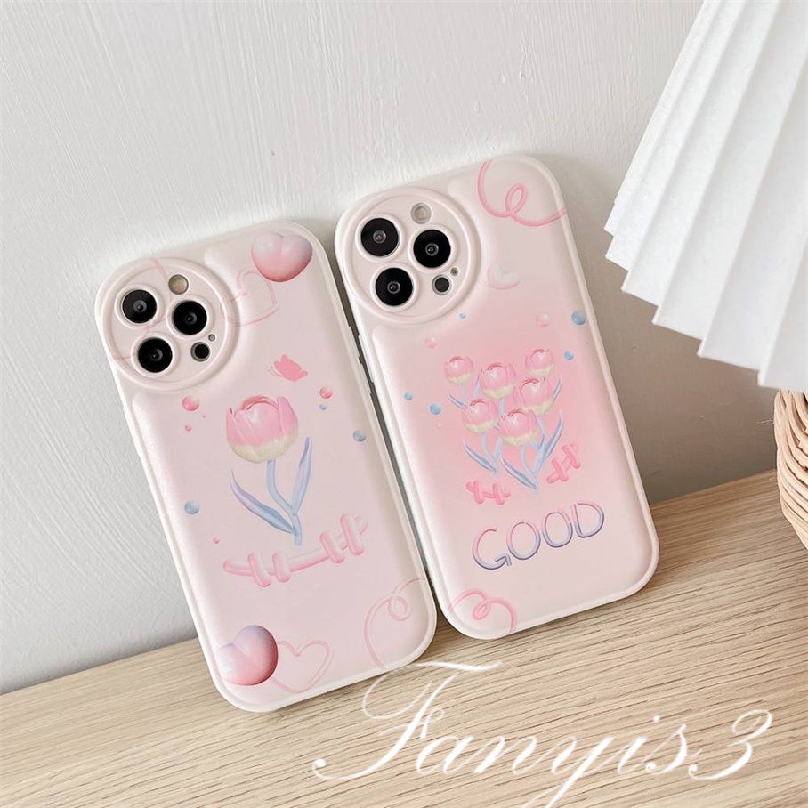 Ốp Điện Thoại TPU Mềm Đệm Khí Hình Hoa Hồng Cho iPhone 14 13 12 11 Pro Max X XR Xs Max 8 7 6 6s Plus SE 2020