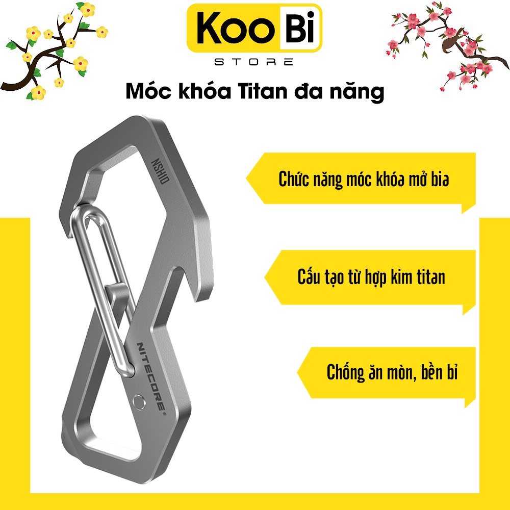 Móc chìa khóa - NSH10 - Nitecore - Móc khóa Titan đa năng