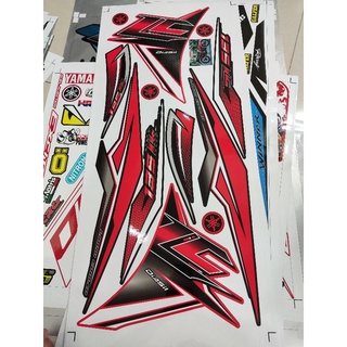Tem Rời Decal Xe Ex 135 Lc Zin Đỏ Đen