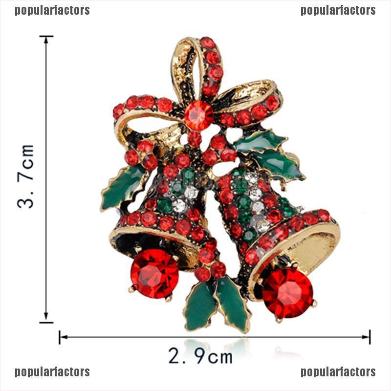 Ghim cài áo hình chuông giáng sinh đẹp mắt