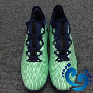 Giày đá bóng X17 xanh pha TF nhân tạo (combo giày +túi)