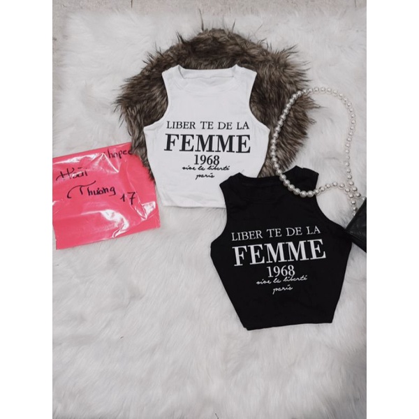 Áo 3 lỗ chữ croptop siêu hot ( hình thật ) alohashop91