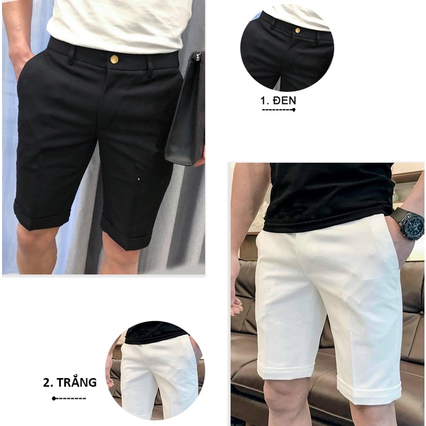 Quần Short Vải Nam Azila Chất Liệu Tuyết Mưa Dày Dặn Mềm Mịn Co Giãn Phong Cách Trẻ Trung Năng Động - QA07