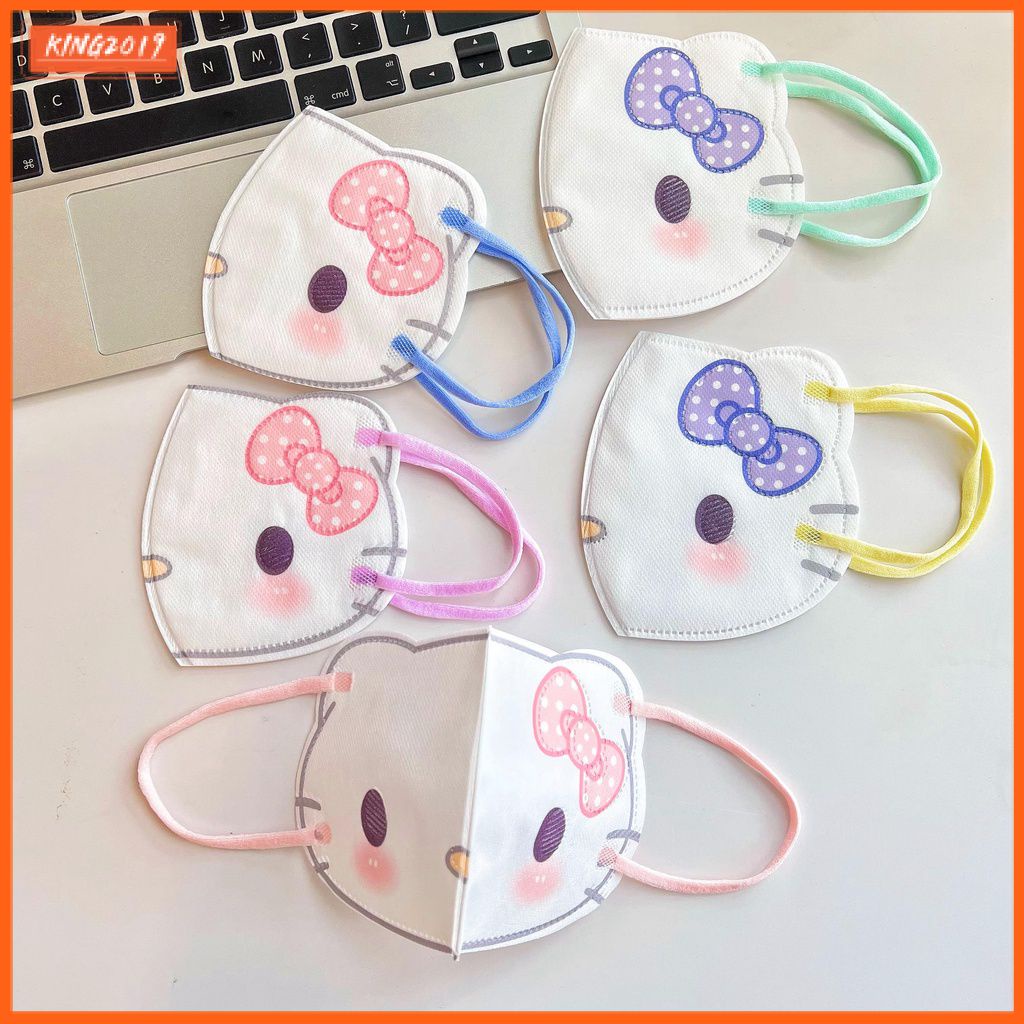 Set 10 Khẩu Trang 3D Thoáng Khí In Họa Tiết Hoạt Hình Dễ Thương Bảo Vệ Cho Người Lớn Và Trẻ Em